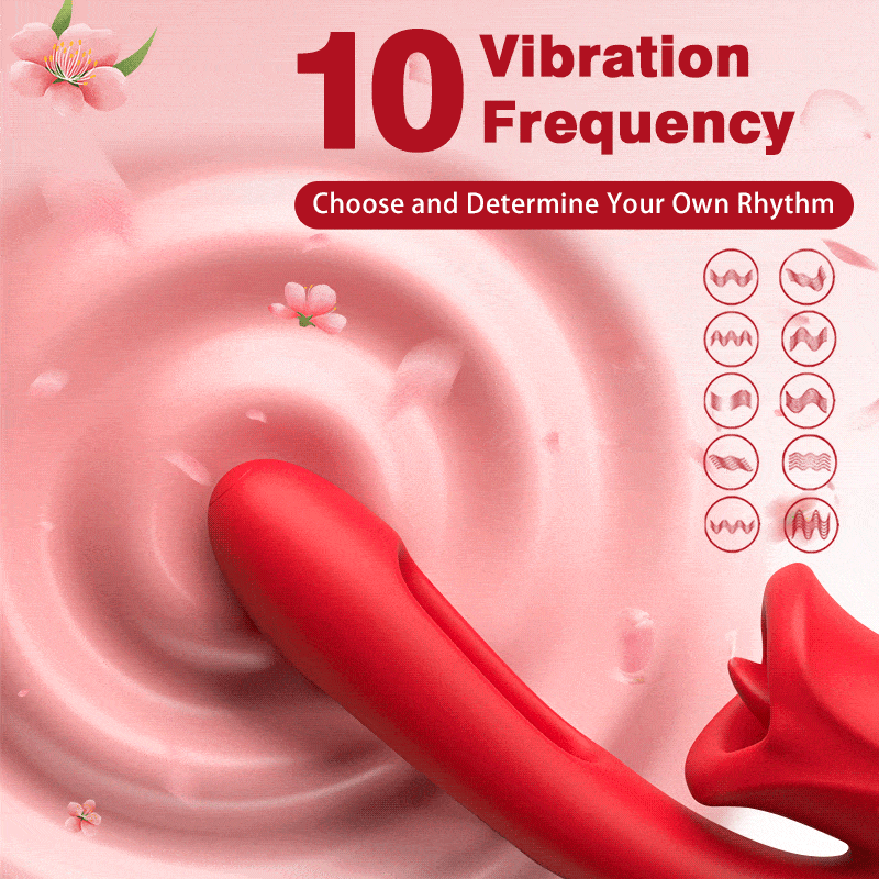 Mouth Shaped Biting G Spot Stimulator with Vibration & Flapping