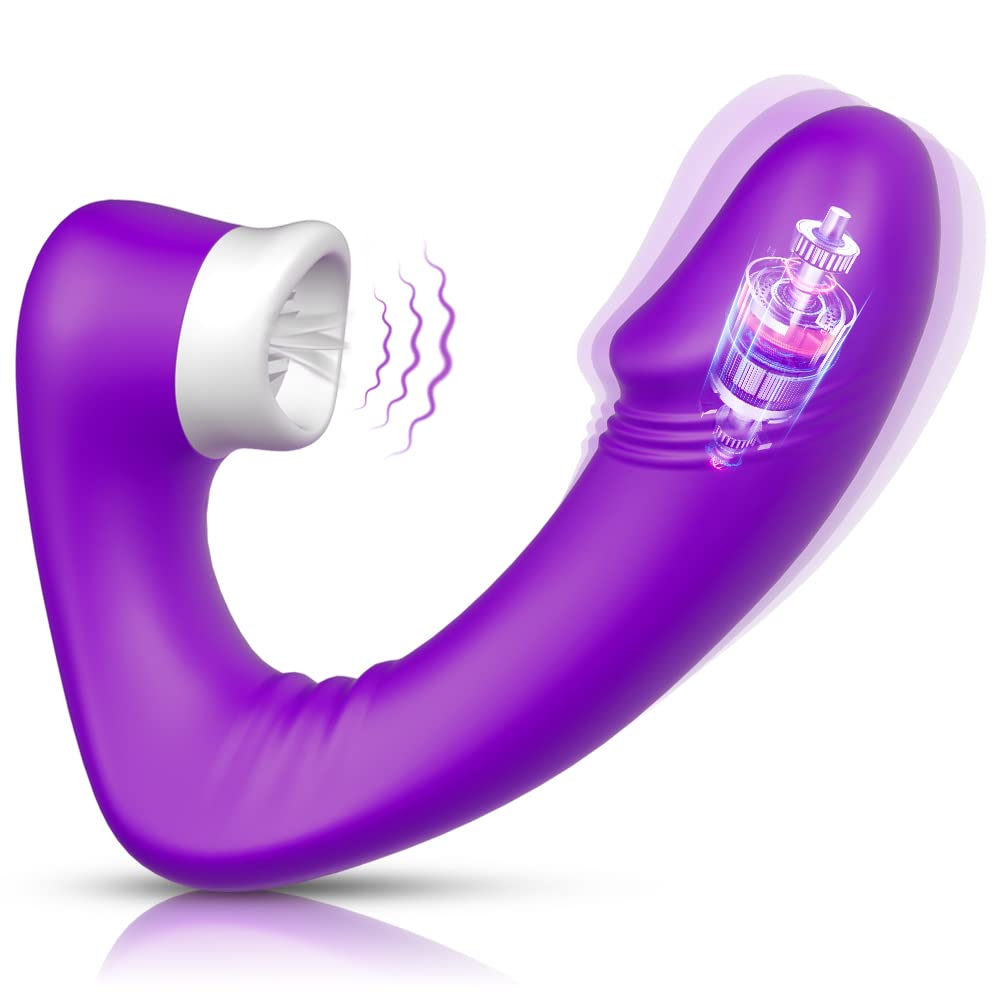 G-spot Dildo Clitoral Licking Vibrator - ThenLover