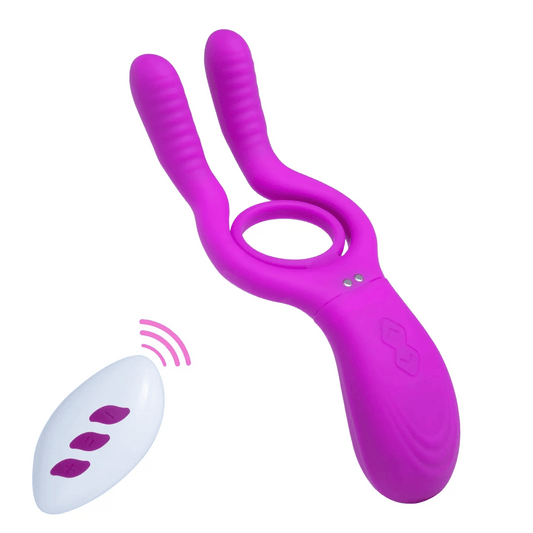 Remote Control Testicle Clit Vibrator With Cock Ring