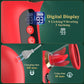 Rose Vibrator with LCD Display, 3 Suction Modes & 9 Tongue Motions for Clitoral & G-Spot Stimulation