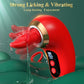 Rose Vibrator with LCD Display, 3 Suction Modes & 9 Tongue Motions for Clitoral & G-Spot Stimulation