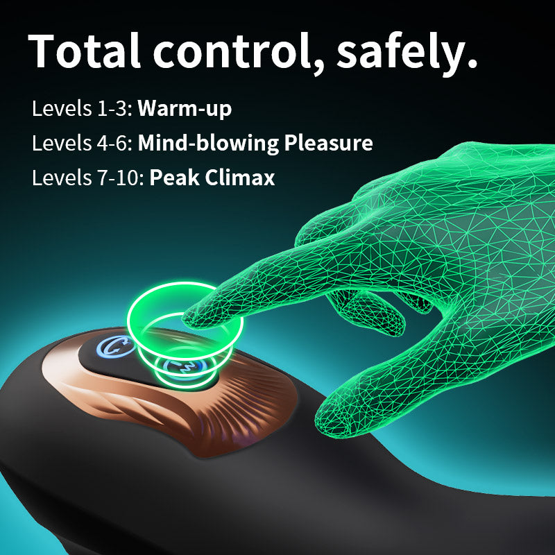 Stamina Training Endurance Builder Intelligent Twisting Multi-Frequency Vibration Glans Trainer