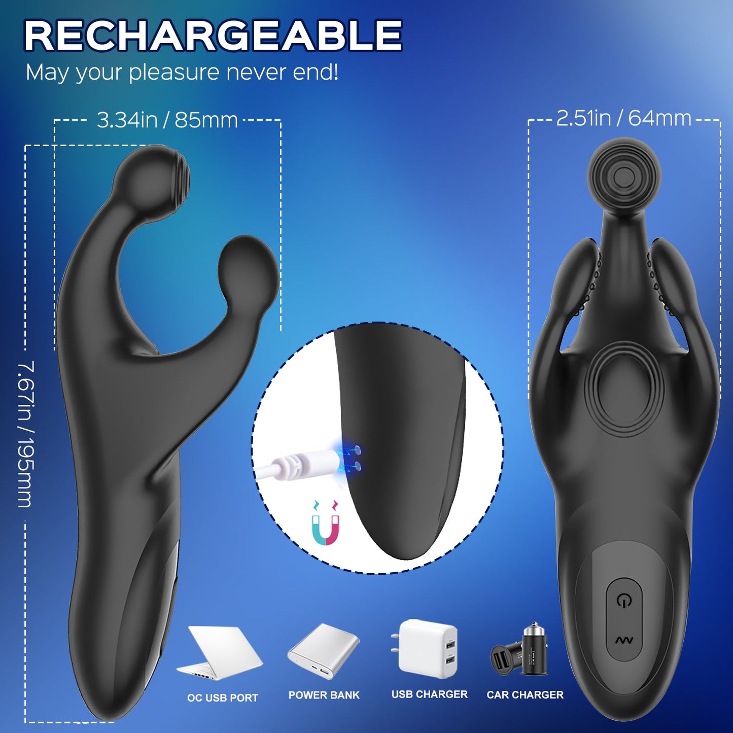 Tapping Testicle And Perineum Vibrator Penis Massager