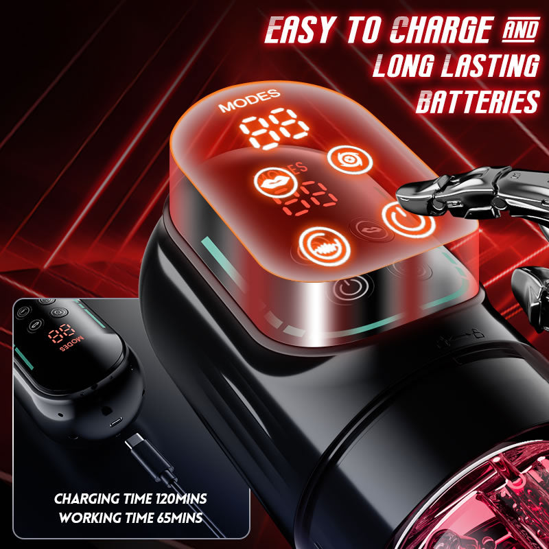 7 Modes Suction Rotation & Vibration Automatic Vacuum Pump Masturbato with 360° Textured Tongue Sensation