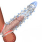 Vibrating Penis Sleeve with Clitoral Stimulator for Couple
