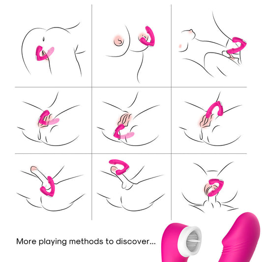 G-spot Dildo Clitoral Licking Vibrator - ThenLover