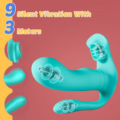 3 In 1 Anal Vibrator Butt Plug With 9 Frequency Vibration.