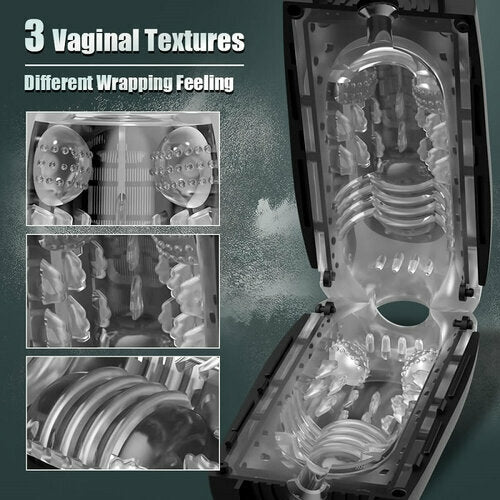 4 Vacuum Sucking 10 Strong Vibrations Male Masturbator
