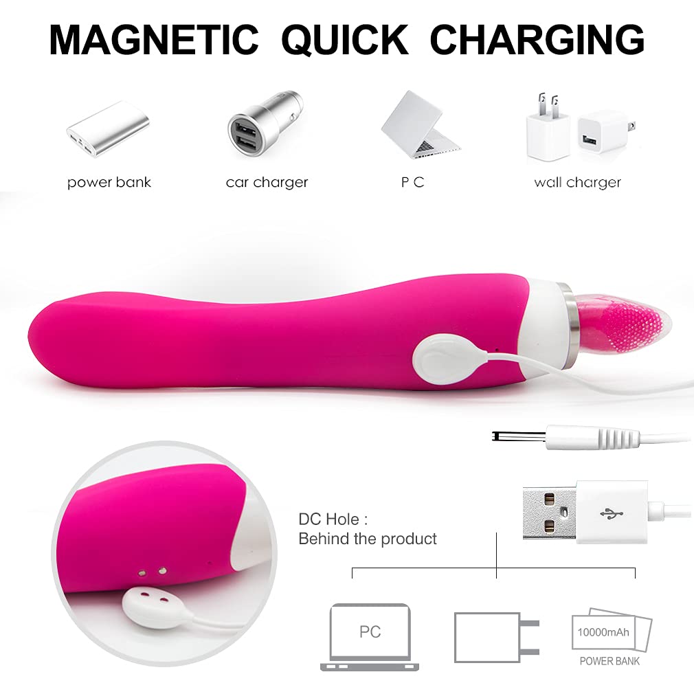 7 Tongue Licking & 10 Vibrating Clitoral Nipple Sucking Stimulator