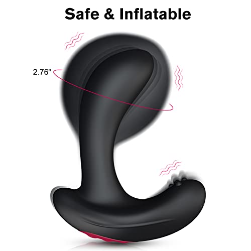 Remote Control Inflatable Butt Plug Anal Vibrator Prostate Massager