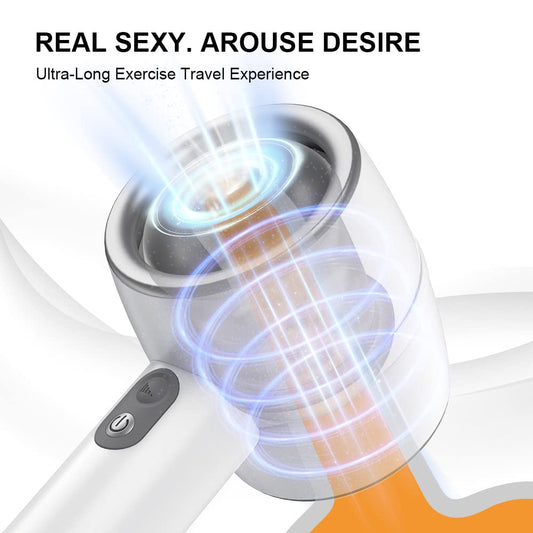 Automatic 3 Frequency Telescopic Handheld Male Masturbator.